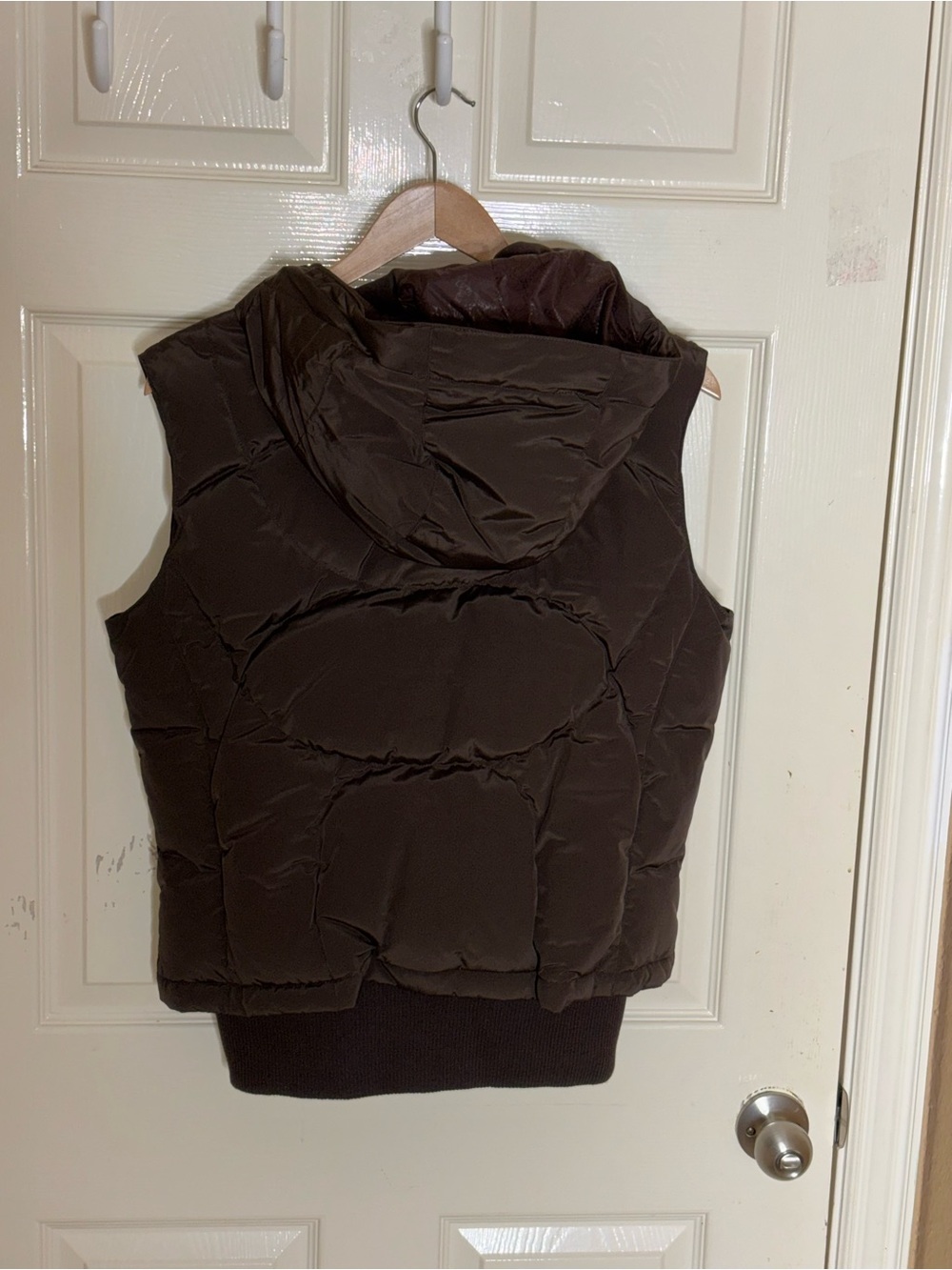 The North Face 600 Vintage Brown Quilted Down Puffer Vest Women's LG Insulated - Picture 10 of 13